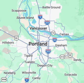 Sparkle Christmas Lights service area covering Portland, Vancouver, and surrounding communities